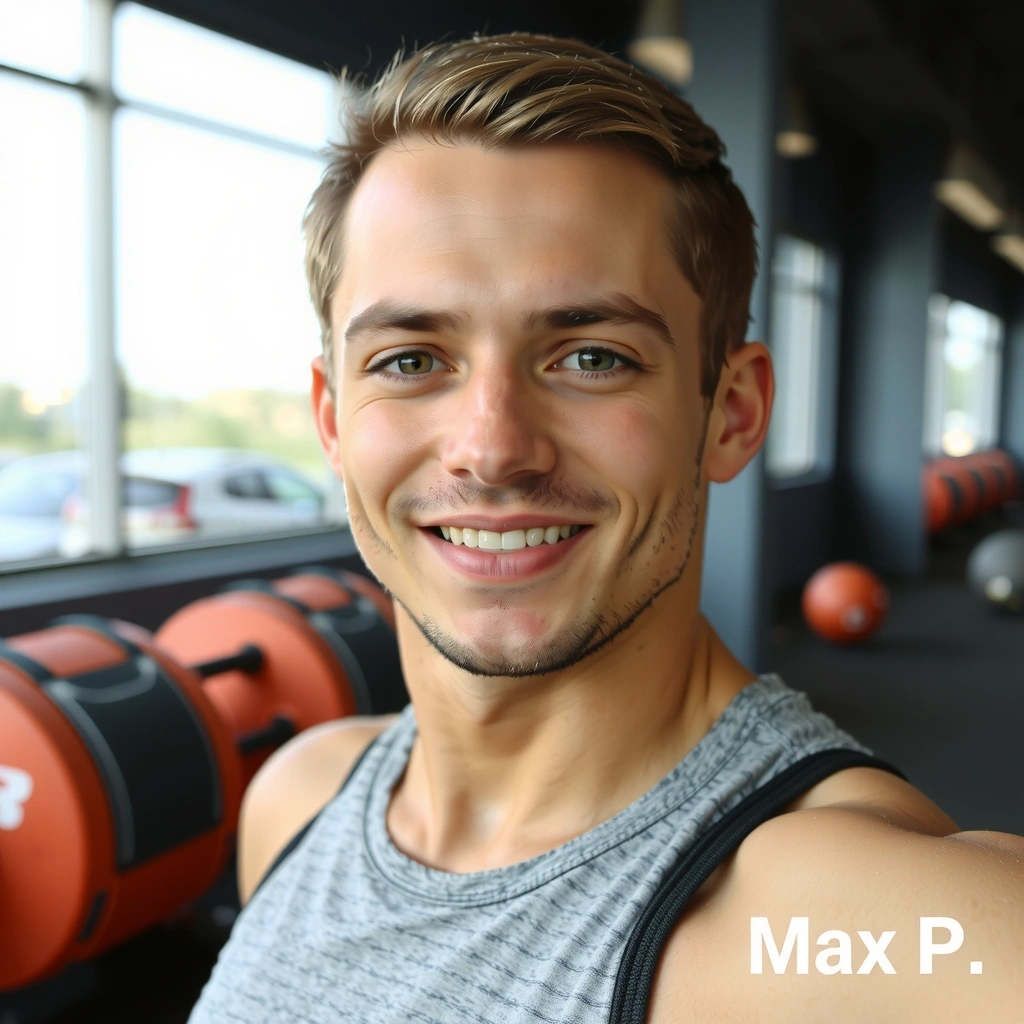 Portrait von Max P., sportlich und energiegeladen